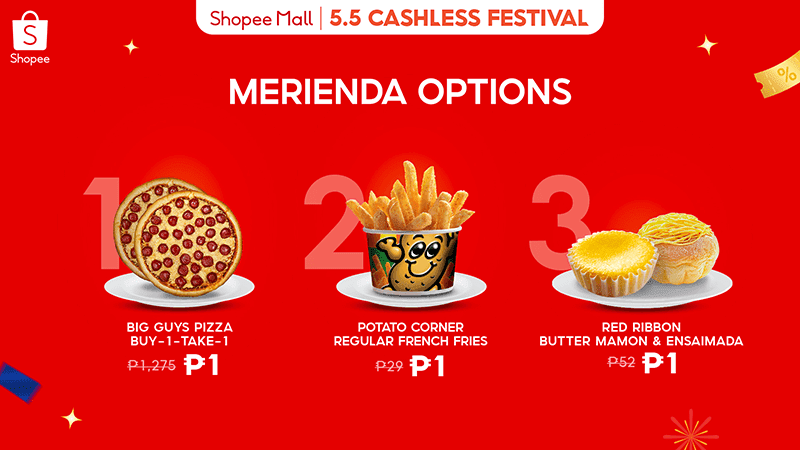 Piso deals for different merianda choices