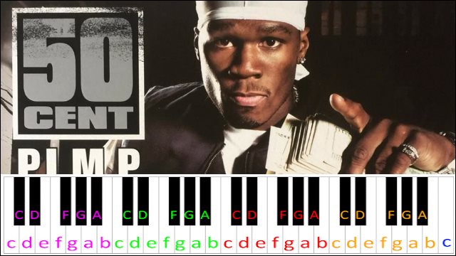 pimp by 50 Cent Piano / Keyboard Easy Letter Notes for Beginners