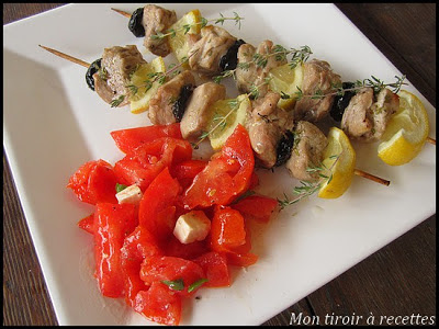 Brochettes de filet mignon