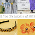 32 free DIY tutorials of 2013