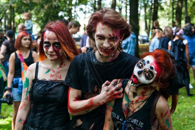 Zombie Walk at St.Petersburg