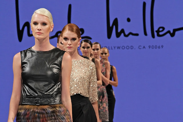 Nicole Miller LAFW ss15 Art Hearts    ©GeorgeLeon/filmcastlive