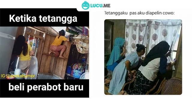 10 Meme Lucu 'Tetangga' Ini Kelakukannya Bikin Ngakak