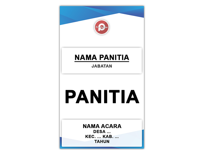 Download Desain Tempalte ID Card Panitia PSD