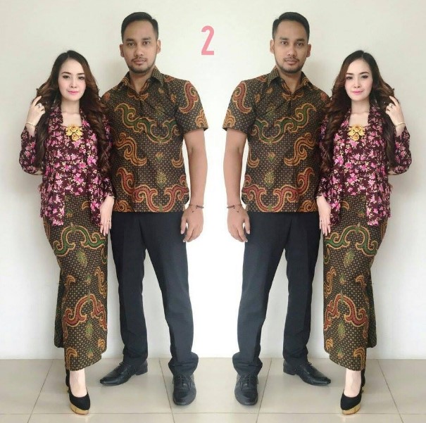 30 Model Baju  Kebaya  Batik Couple  Modern Terbaru 2021