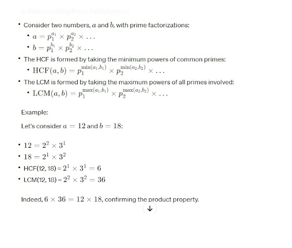 Relation Between LCM and HCF Full Form