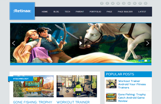Retina Blogger Template Retina Blogger Template
