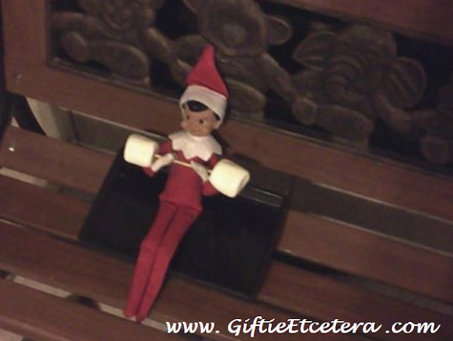 Elf on the Shelf Ideas, barbell
