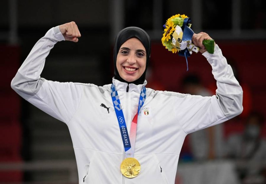 Feryal Ashraf gives Egypt its first gold since 2004 Karate player Faryal Ashraf Abdelaziz gave her country Egypt the first gold medal in the Summer Olympics since 2004, after winning the karate weight +61 kg on Saturday.