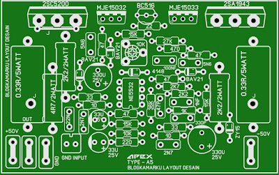 PCB LAYOUT APEX A5 DRIVER POWER AMP