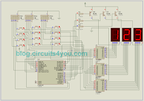 Token Number Display Circuit Diagram