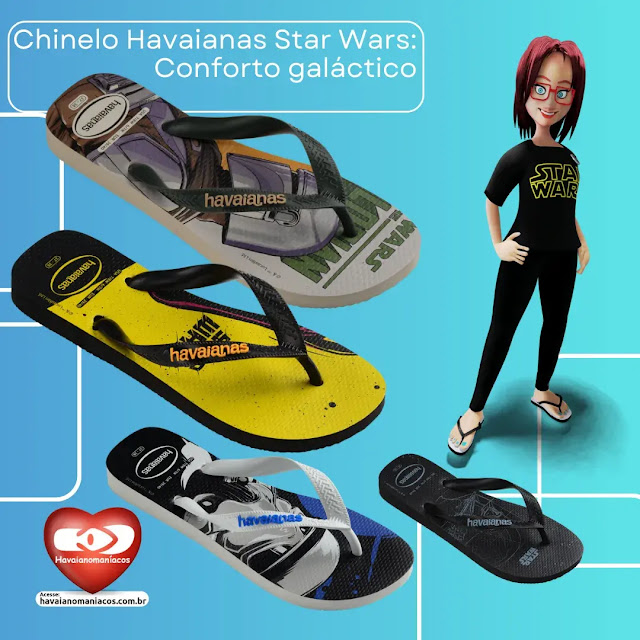 Chinelo Havaianas Star Wars: Conforto galáctico