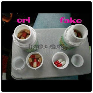 perbezaan jamu surut ayu fake dan original