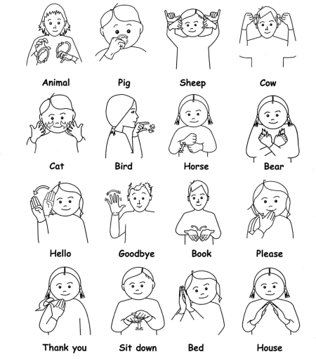 Non-native Mommy: MAKATON - sign language