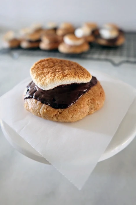 s'mores cookie on display