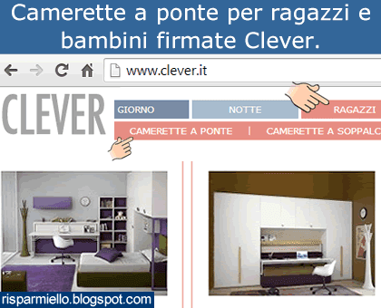 camerette ponte ragazzi clever