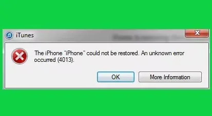 How to Fix iPhone Error 4013 Problem Solved