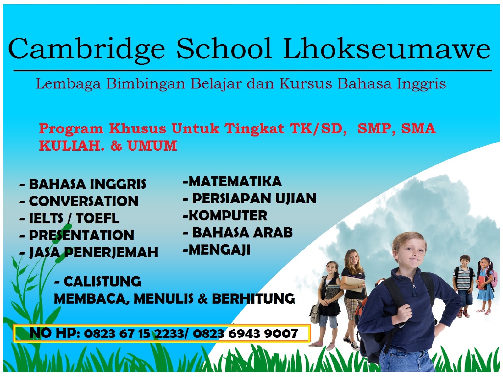 dia kursus bahasa inggris diml