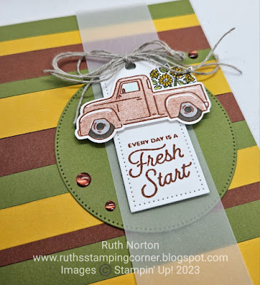 stampin up, trucking along