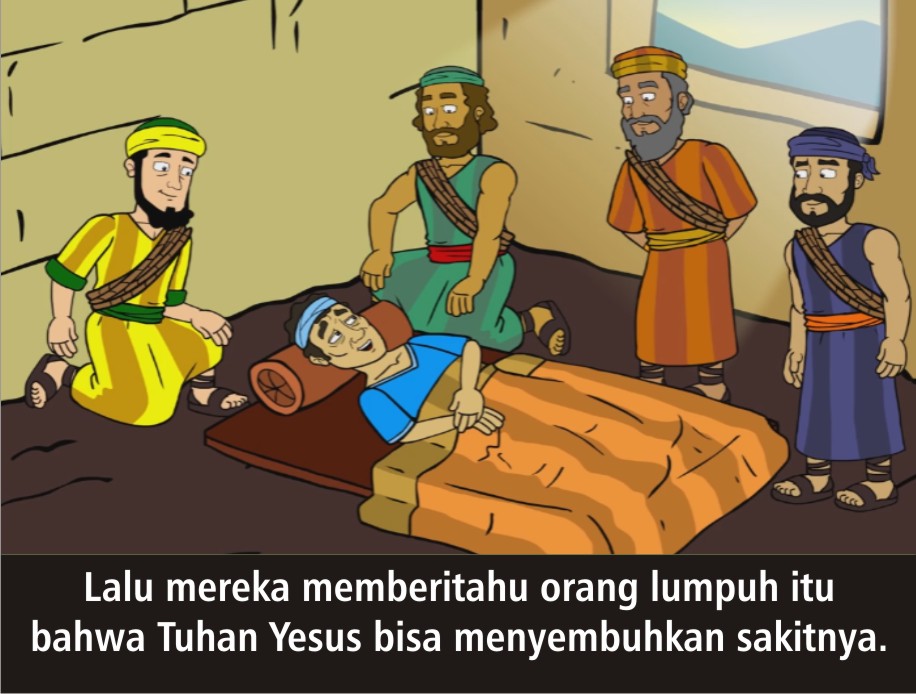 Komik Alkitab Anak: Tuhan Yesus Menyembuhkan Orang Lumpuh