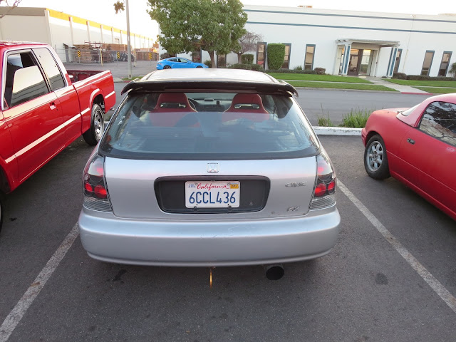 Honda Civic hatchback before color change