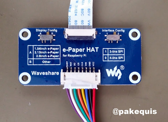 e-Paper HAT for Raspberry Pi
