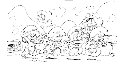 Smurf Coloring Pages