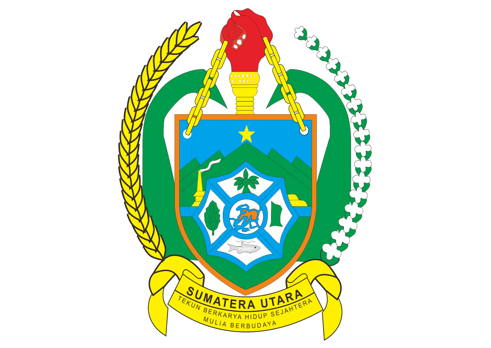 Provinsi Sumatera  Utara  Logo  Vector Format Cdr Ai Eps 