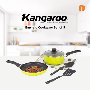 Kangaroo Emerald Cookware Set (Set of 5)