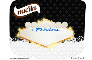 Vegas Party Free Printable Nucita Labels.