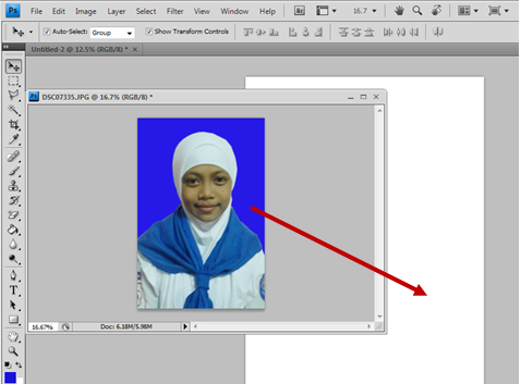 Membuat Pas Foto Ukuran 2x3,3x4,4x6 Dan Backgound Dengan 