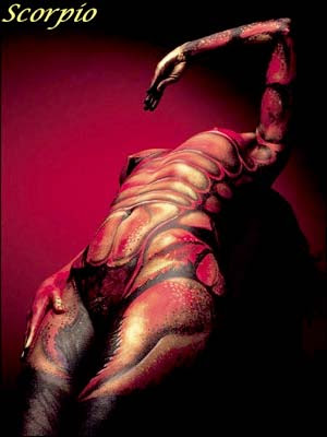 SCORPIO BODYPAINTING ZODIAC