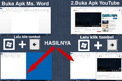 tutorial split screen windows 10 di laptop kalian