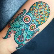 45 lindas tatuagens de polvo