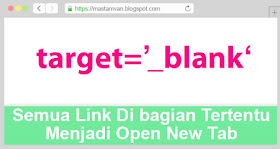 Semua Link Open New Tab