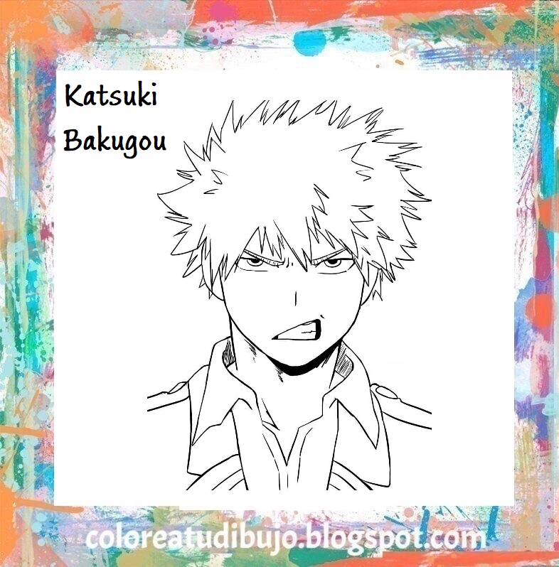Katsuki Bakugou para colorear