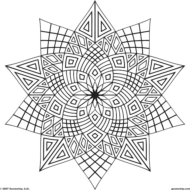 Oooh Geometric Coloring Patterns  Had Book Of These When Was Kid  Loved Them Then And Still Do Now What Did Do With My Colored Pencils