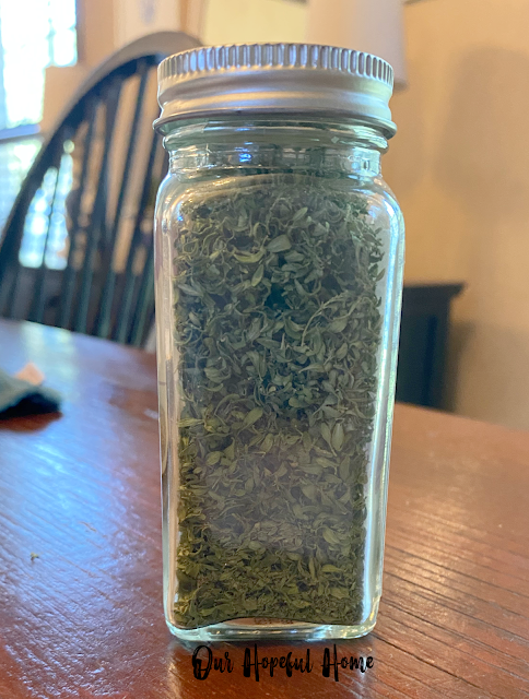 spice jar lid dried thyme