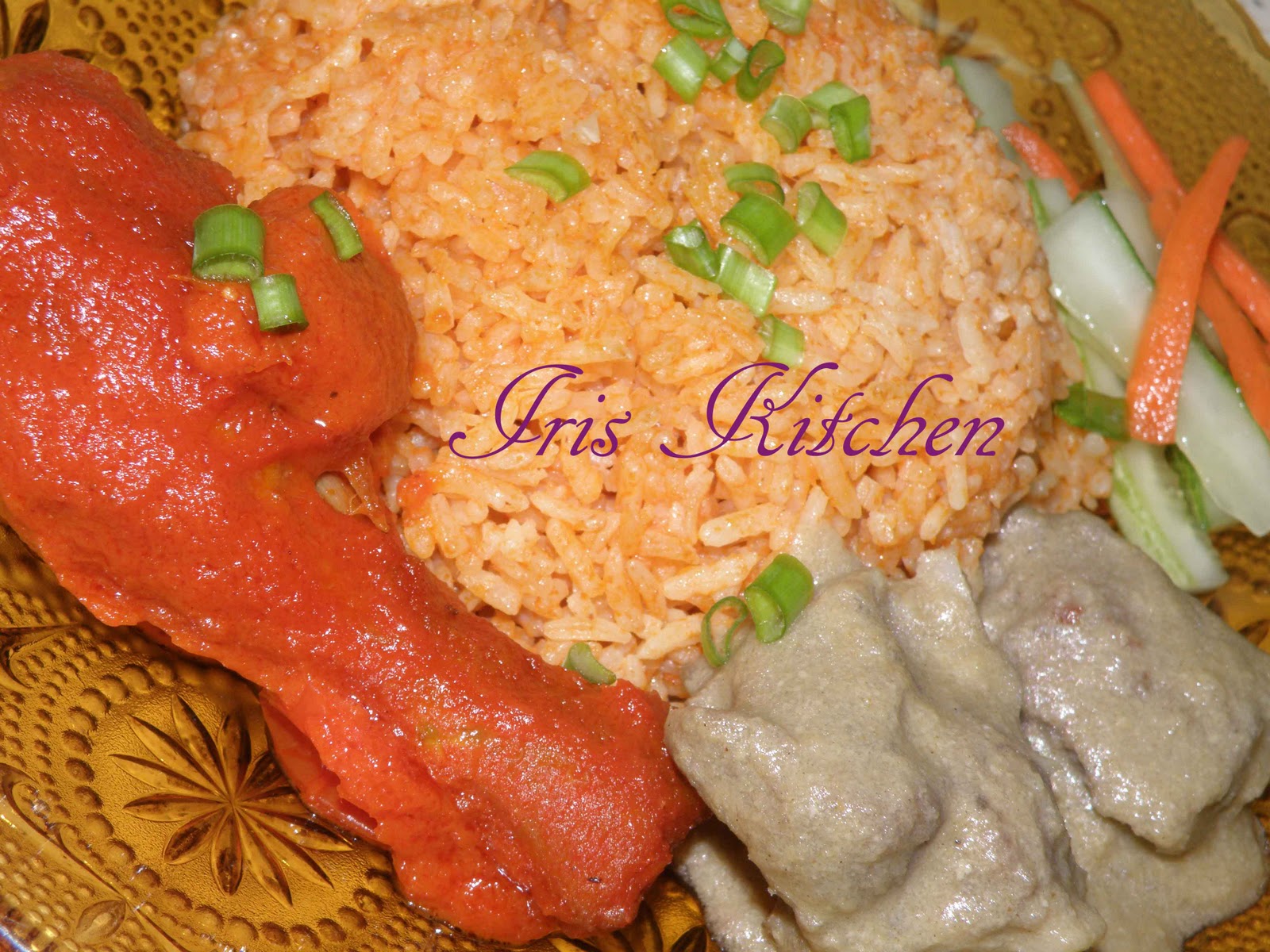 Iris Kitchen: Nasi Tomato Vs Lauk Pauknye