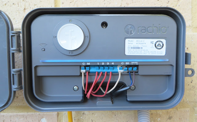 Rachio 3 Smart Controller Mounted in Weatherproof Enclosure