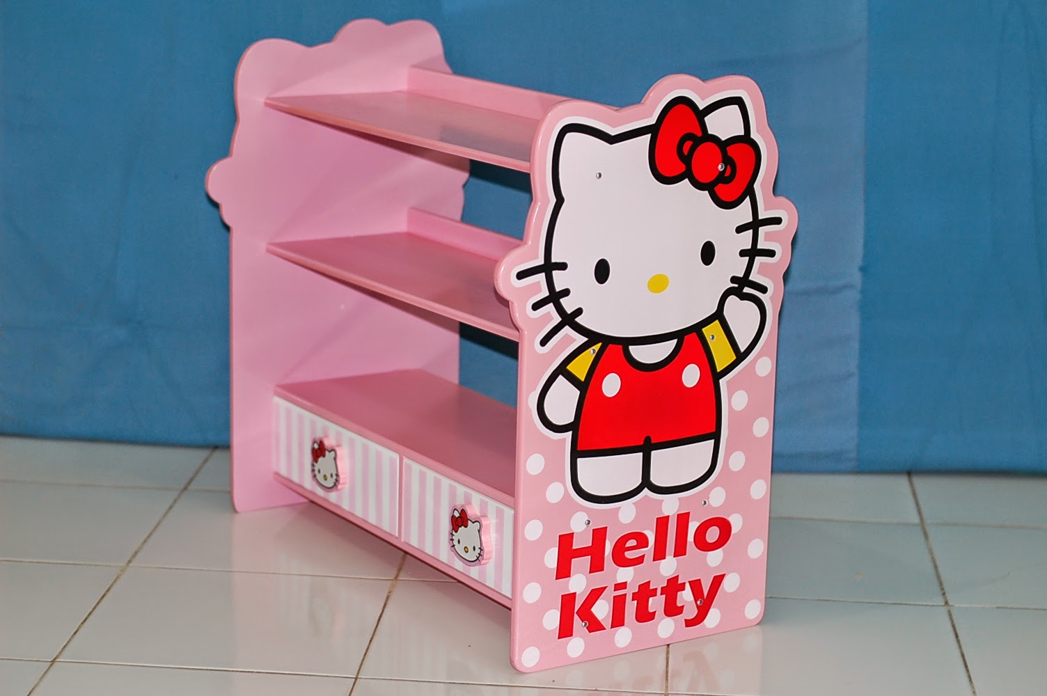 SIMPLE MEJA BELAJAR ANAK Rak  Sepatu  Hello  Kitty 