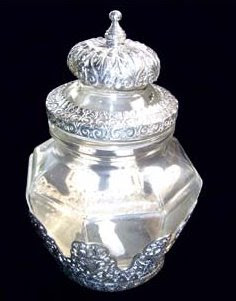 Antique silver toples
