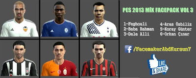 PES 2013 MİX FACEPACK V3