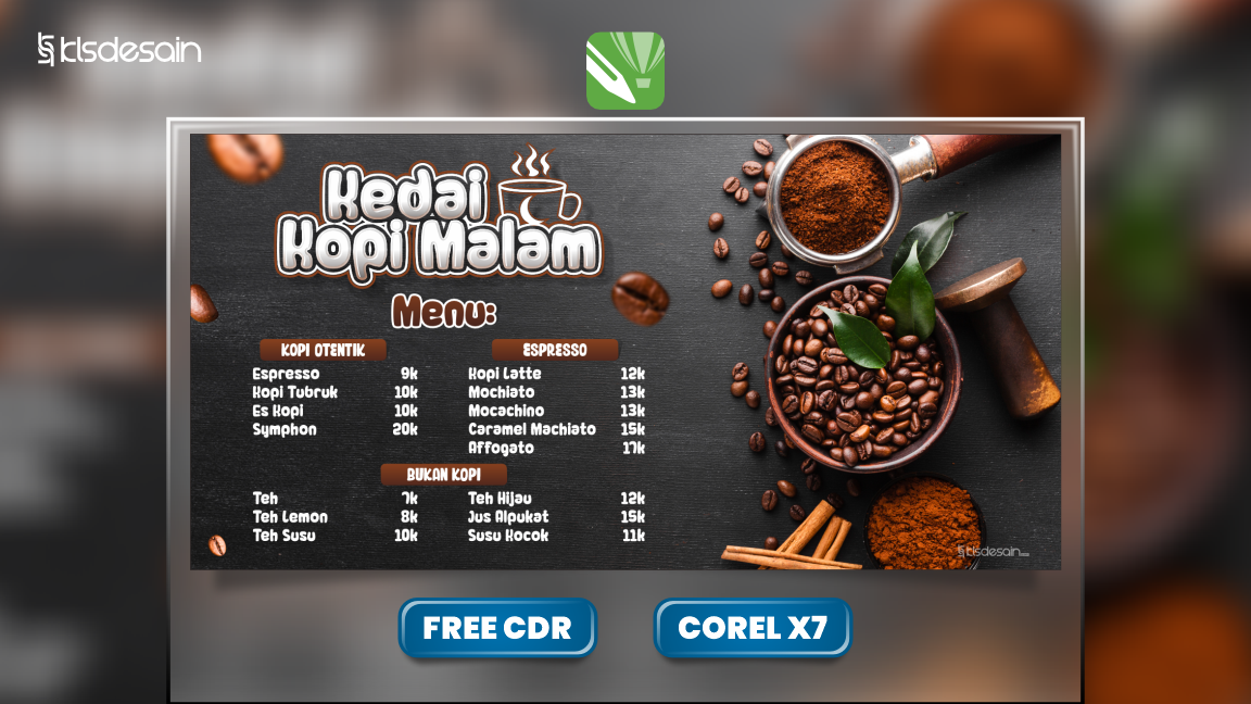 Desain Banner Kedai Kopi - KLS Desain