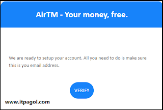 email from AirTM.