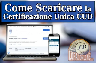 CUD INPS 2023 - Come scaricarlo dal Sito o dall'App, con il telefono o con il computer