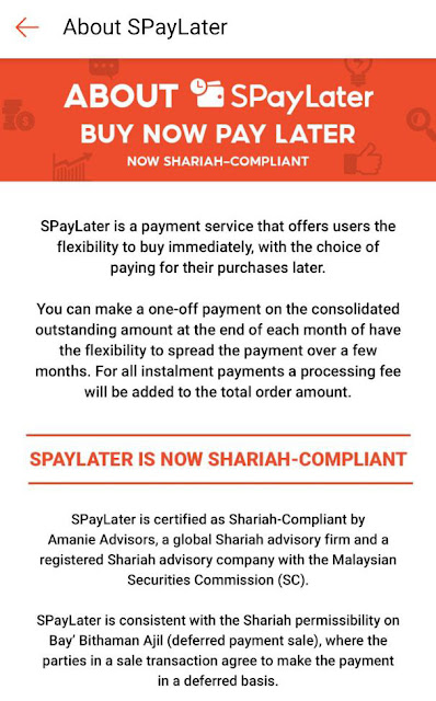 SPayLater Shopee Kini Patuh Syariah