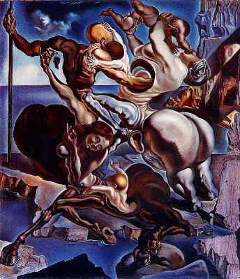 Salvador Dalí familia de centauros marsupiales