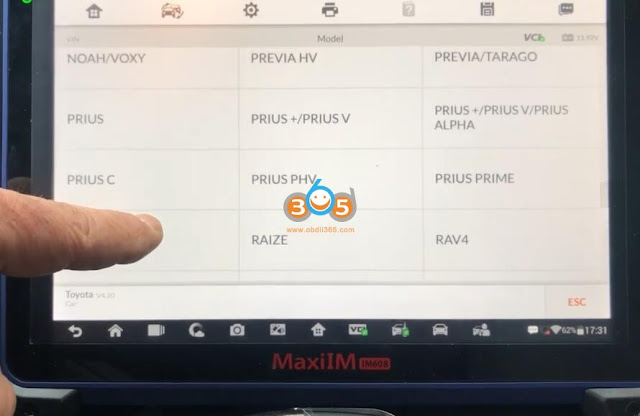 Autel IM608 Program Toyota Prius 2011 AKL 4