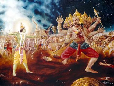 Rama Kills the Demon Ravana